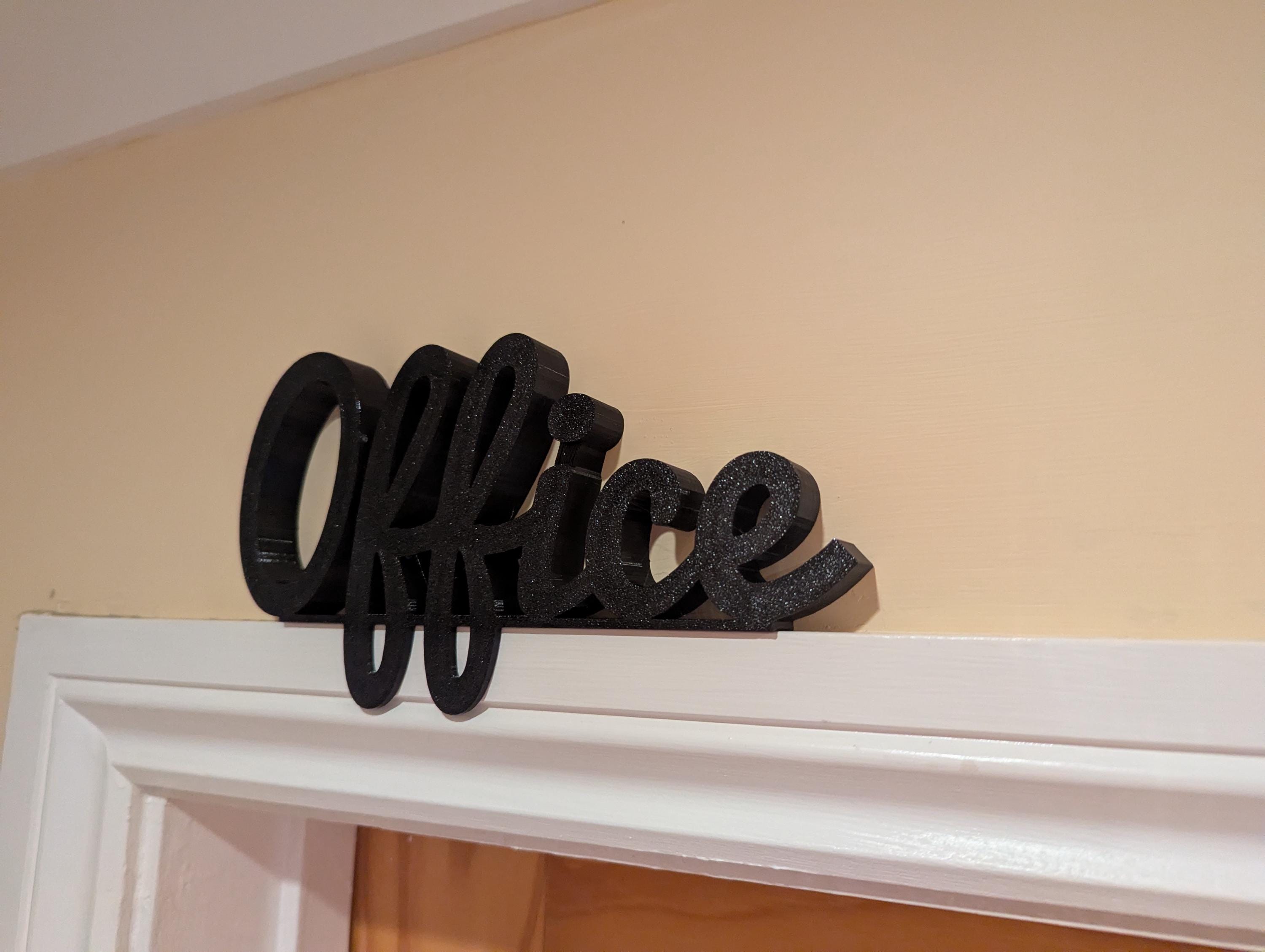 Office Door Sign, Home Office Door Sign, Office Door Topper, Room Door Sign, Custom Door Sign, The Office Sign, Office Art, Office Wall Sign