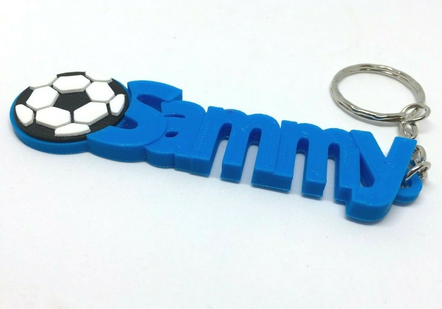 Personalised Football Keyring, Soccer Keyring, Football Party Bag, Football Team Bag Tag, Football Gift, Football Favour, Under 5 Pound