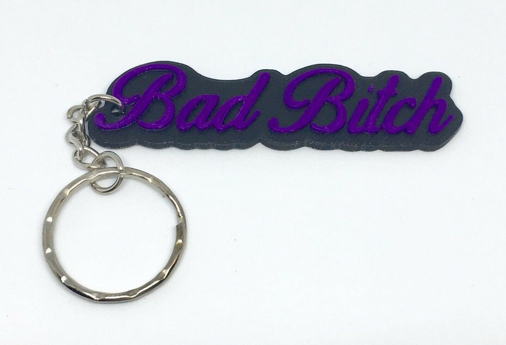 Bad Bitch Keyring / Funny Keyring / Sassy Keyring / Hen Party bag Gift / Novelty Bad Bitch Keyring / Stocking Filler Gift / Bitch Keyring