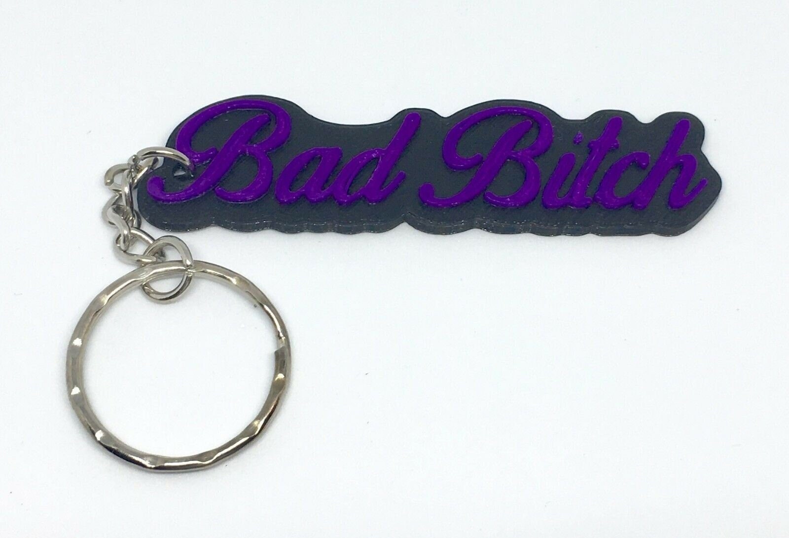 Bad Bitch Keyring / Funny Keyring / Sassy Keyring / Hen Party bag Gift / Novelty Bad Bitch Keyring / Stocking Filler Gift / Bitch Keyring