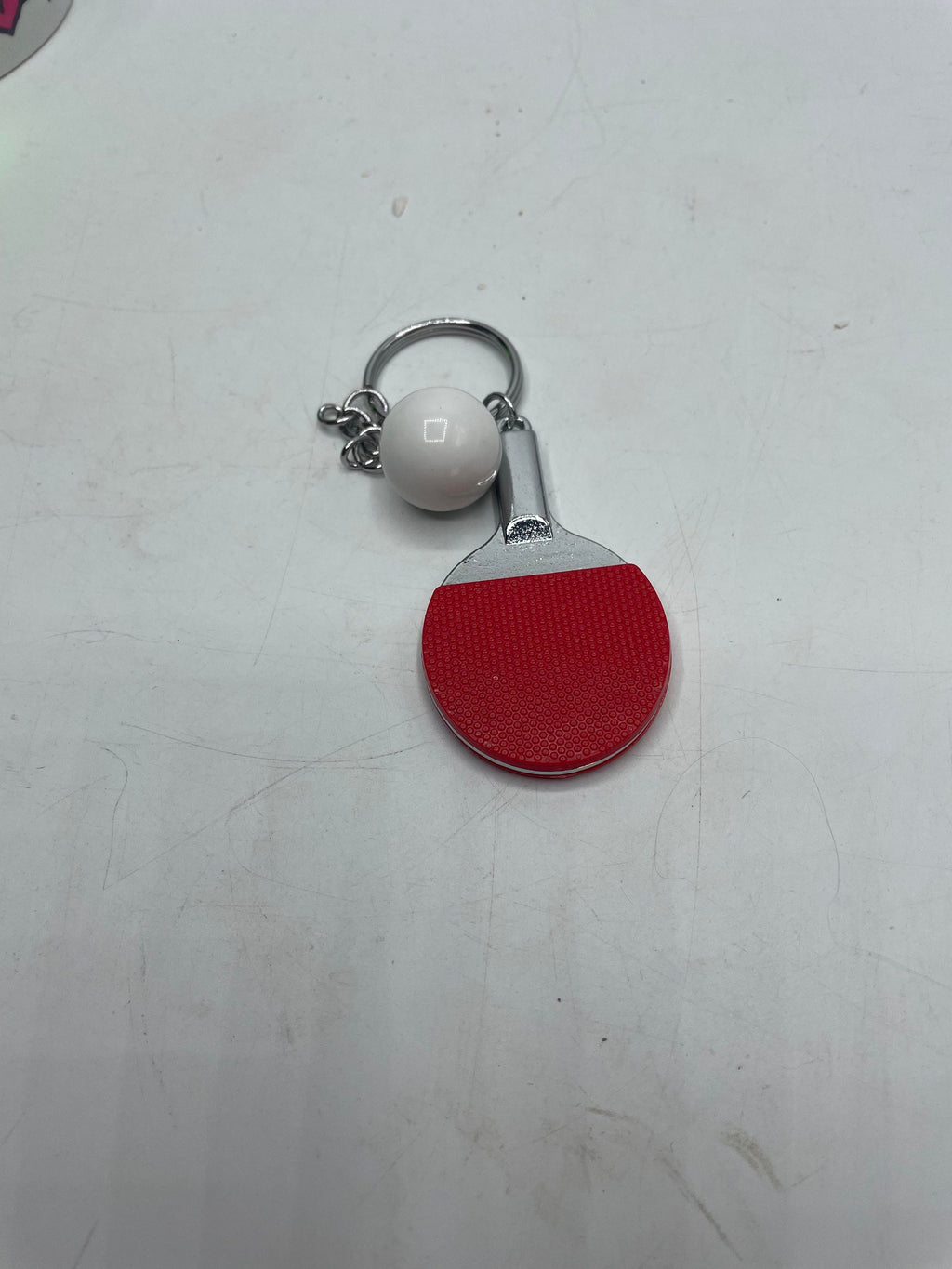 Table Tennis Keyring / Ping Pong Keyring / Table Tennis Gift / Table Tennis Player Gift / Secret Santa / Stocking Filler / Ping Pong Bat