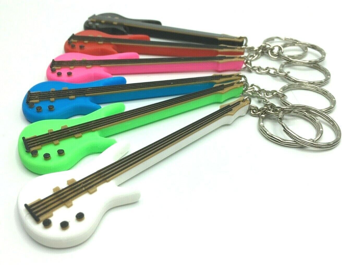 Electric Bass Guitar Keyring, Gift for Bass Player, Music Teacher Gift, Bass Guitar Lover Keyring, Guitarist Gift, Music Keyring Gift, Music