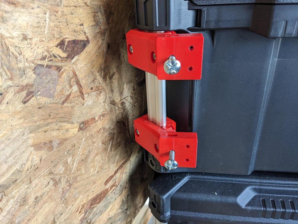 Universal Milwaukee Packout Side / Rear Mounting Corner Rail Set + Hardware Kit / Milwaukee Packout Side / Milwaukee Storage Packout Side