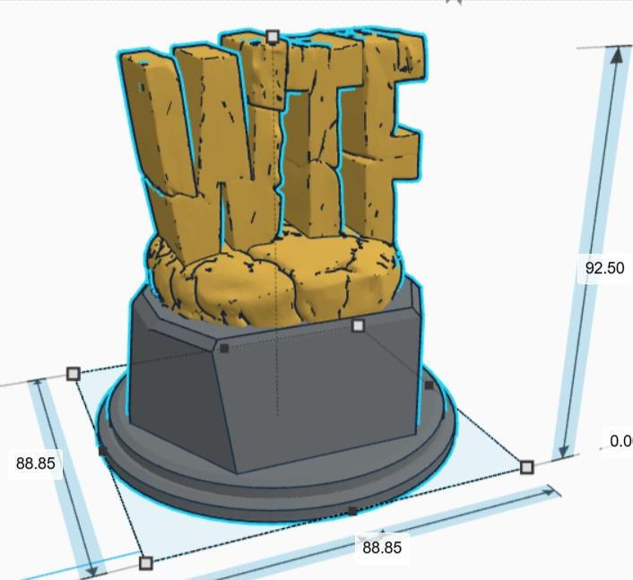 Personalised WTF Trophy, WTF Award, Custom Trophy, WTF Saying Award, Office Trophy, Funny Trophy, Sarcastic Award Trophy, Humorous Trophy