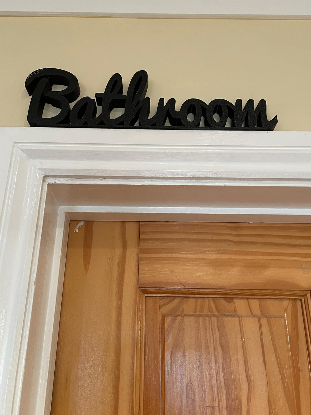 Bathroom Door Sign, Toilet Door Sign, Plaque for Toilet, Custom Door Sign, The Loo, Toilet Sign, Door Topper, Bathroom Sign, Above Door Sign