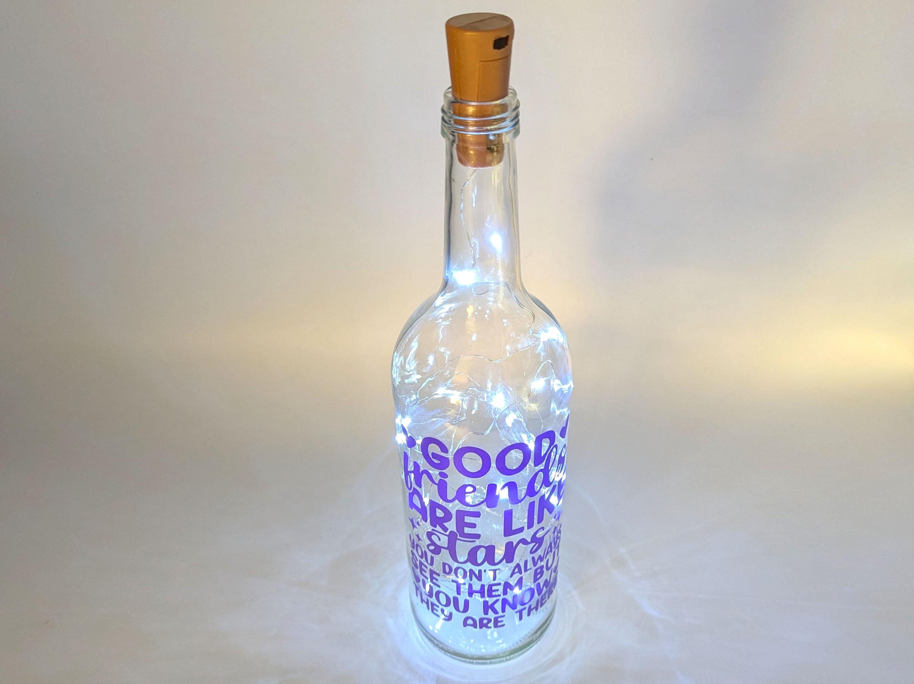 Friends Light Up Bottle, Best Friend Gift, Gift for Friend for Birthday, Friend Keepsake, Special Present for Friend, Special Friend Gift