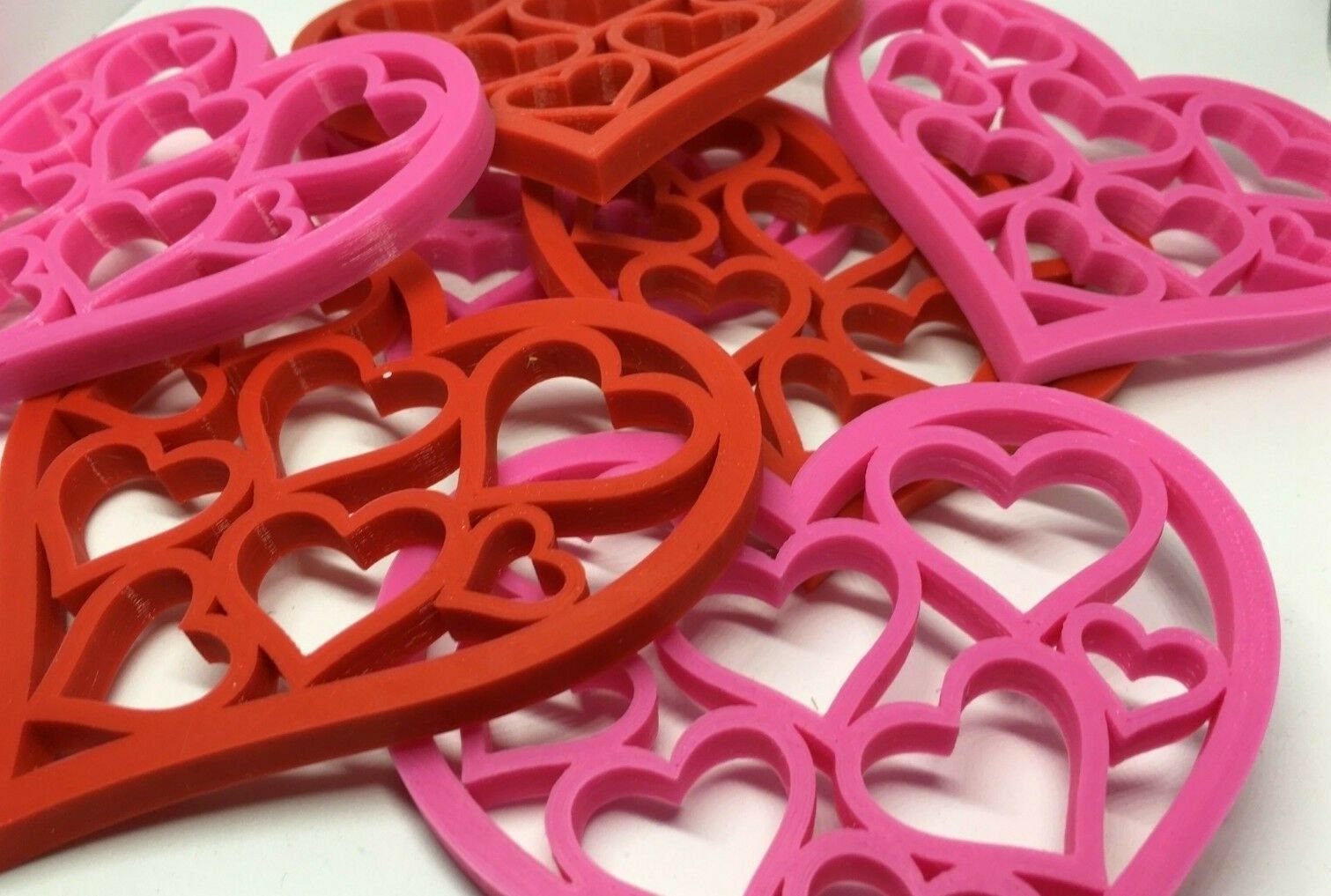 Heart Drinks Coasters / Valentines Day Gift / Love Coaster / Heart Shaped Coaster / Drinks Coaster / Coaster Heart Gift / Heart Shaped Gift