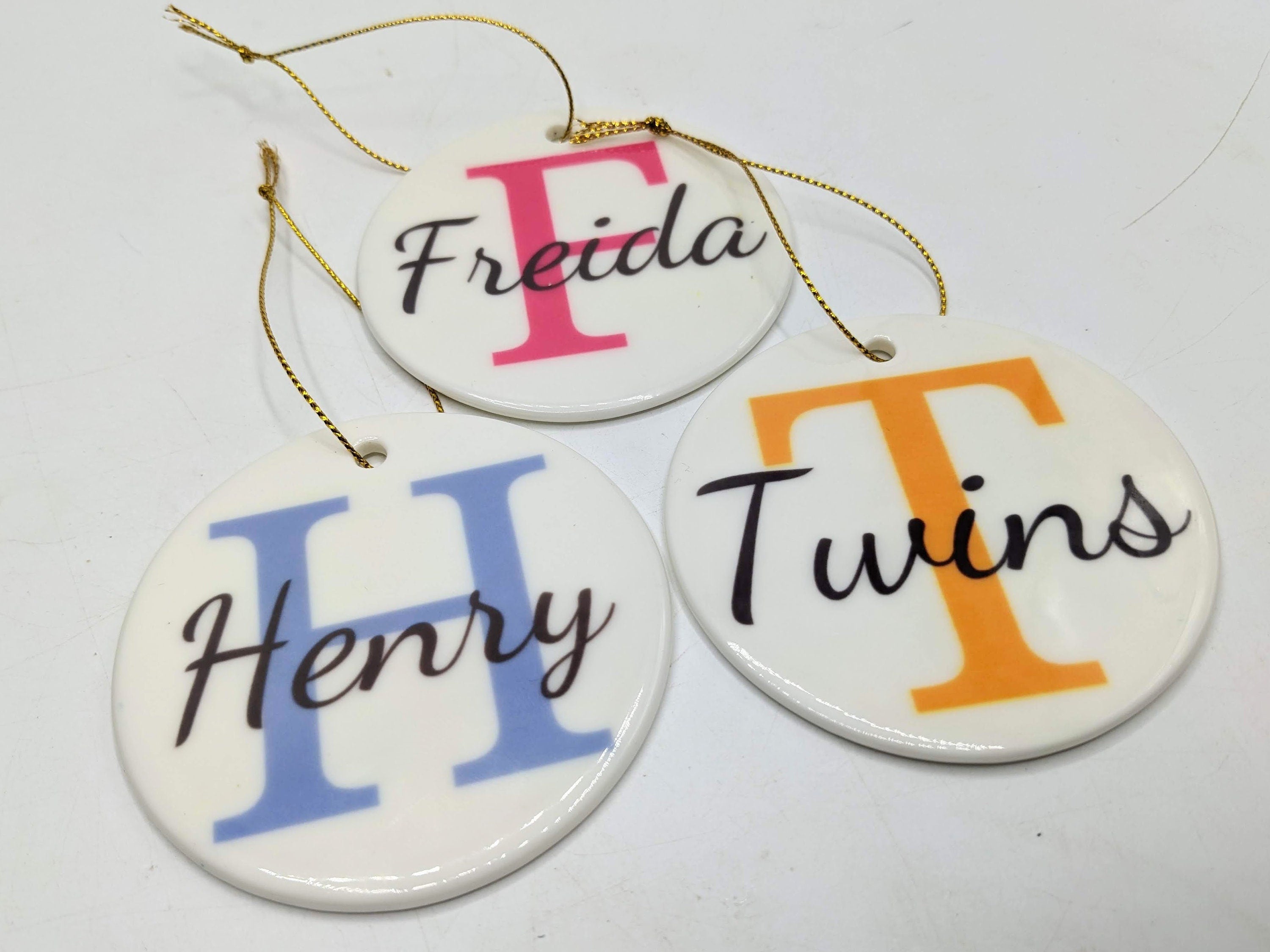 Personalised Ceramic Christmas Tree Ornament with Name / Personalised Bauble / Hanging Tree Decoration | Christmas Keepsake Gift / Bauble