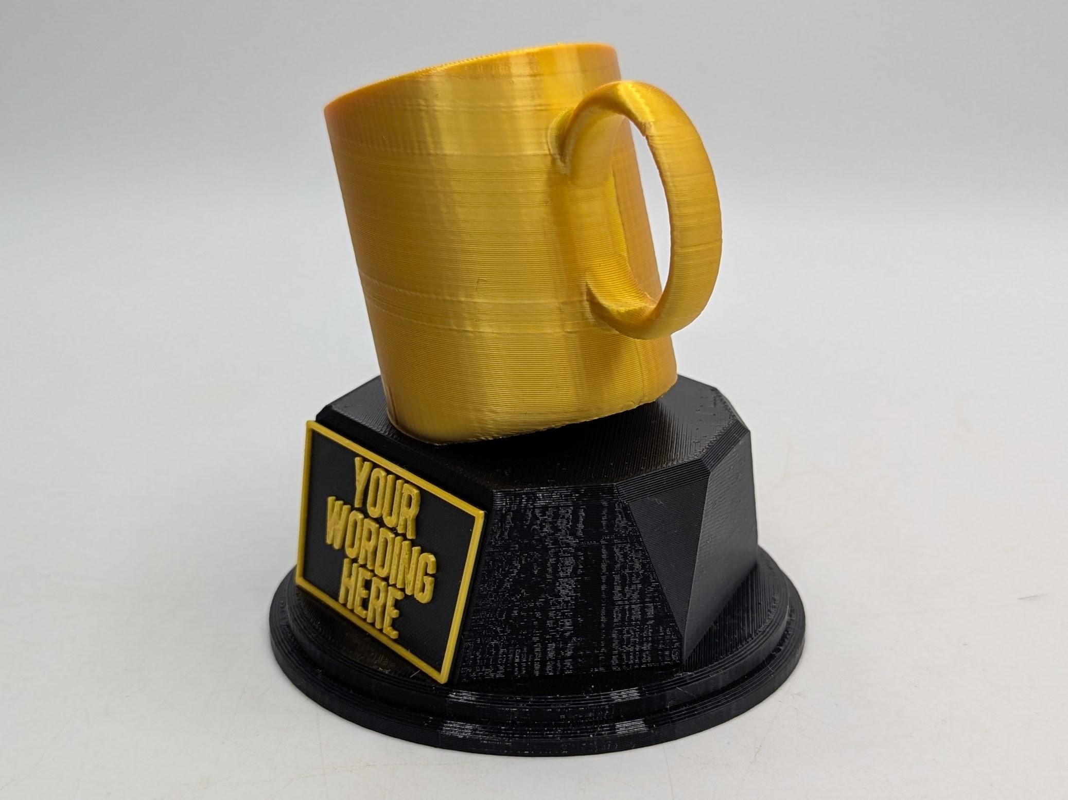 Personalised Mug Trophy, Tea Award Trophy, Coffee Award Trophy, Biggest Tea Drinker Trophy, Biggest Coffee Drinker Trophy, You Mug Trophy