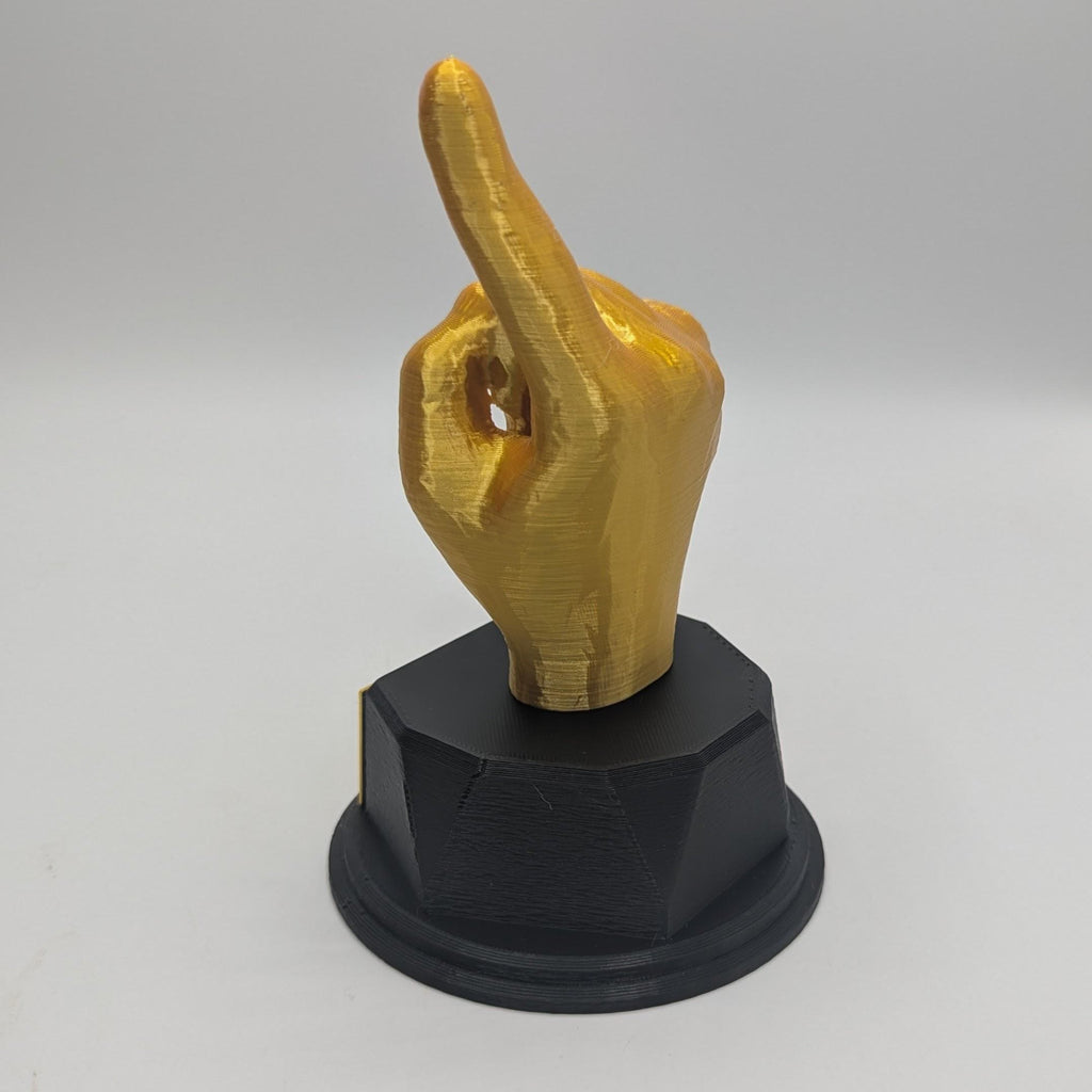 Personalised Pointy Finger Trophy, Finger Trophy, Index Finger Trophy, Joke Finger, Pointing Trophy, Office Award, Gift to friend Joke Award