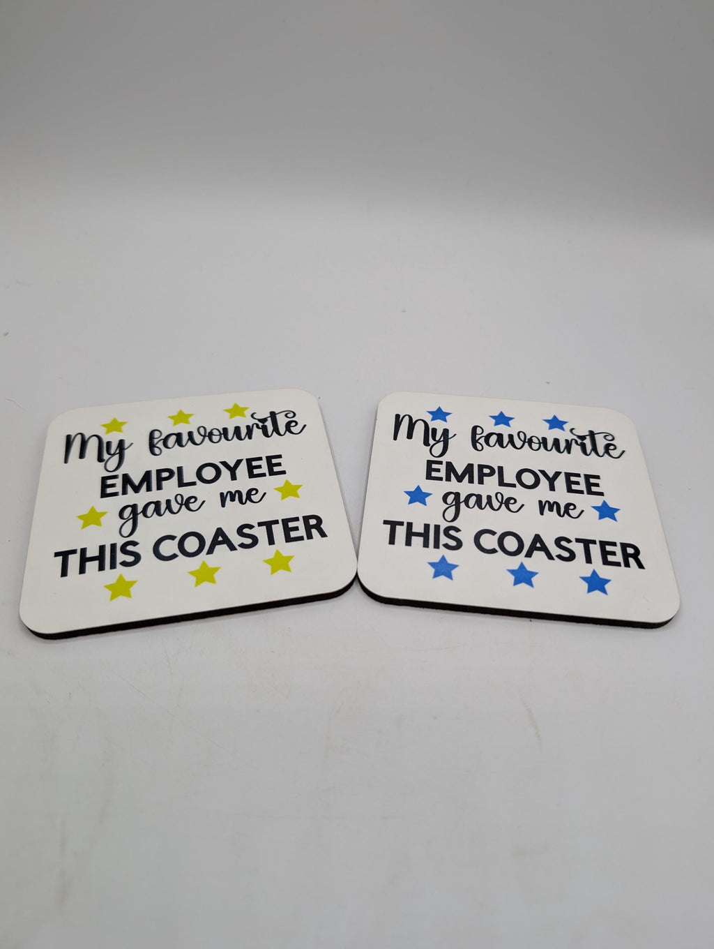 Favourite Employee Coaster, Gift for Office Manager, Secret Santa Gift, Drink Mat, Fun Gift for Manager, Present for Boss, Work Drink Gift