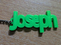 Back to School Keyring, Personalised Keyring, Party Bag Filler, Under 5 Pound Gift, Personalized Keychain, Small Personalised Gift, 3D Name