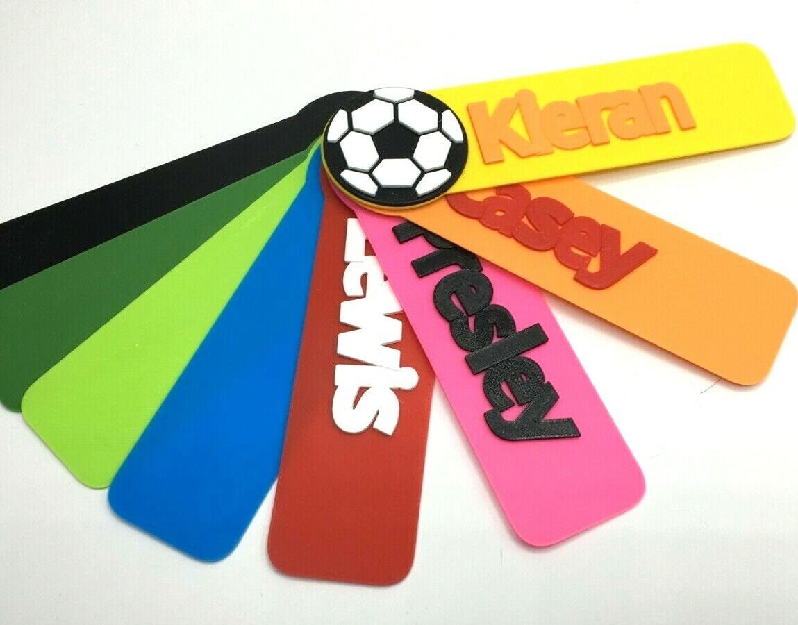 Football Personalised Bookmarks, Soccer Bookmark, Football Reading Gift, Football Lover Gift, Soccer Bookmark Gift, Football Party Gift