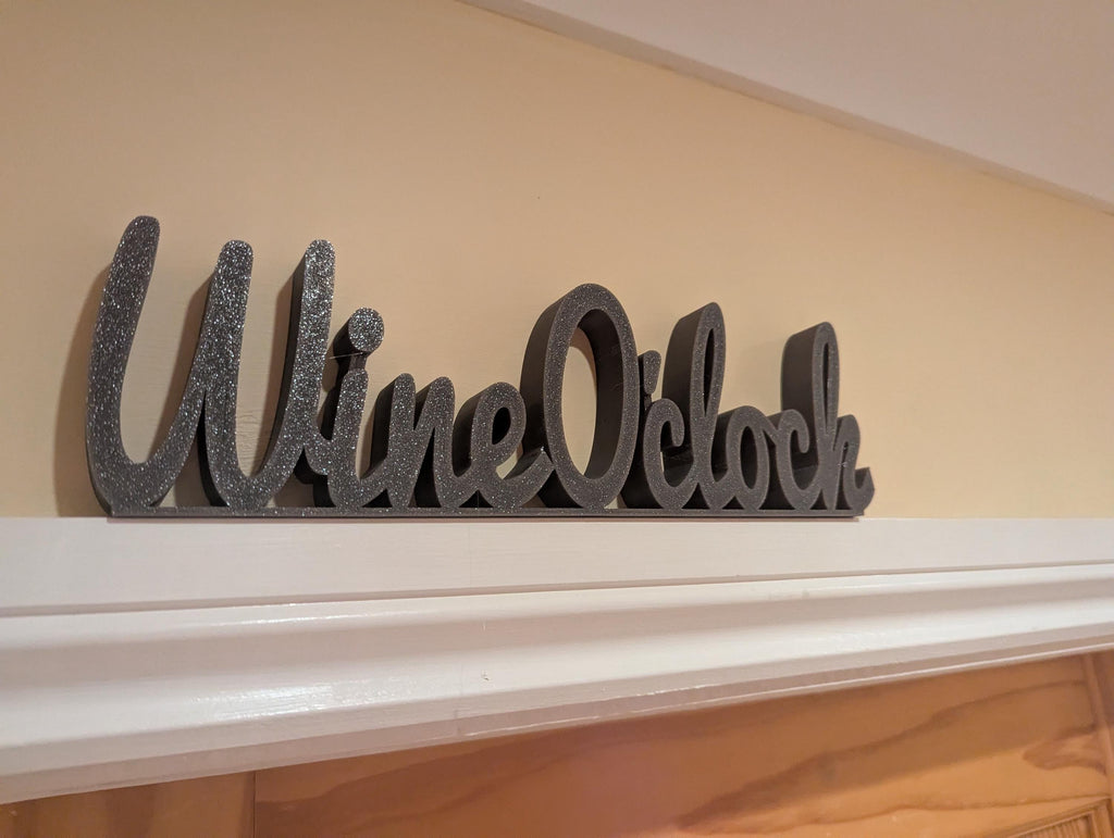 Wine O'Clock Door Sign, Wine Door Sign, Door Topper, Custom Door Sign, Wine Lover Sign, Above Door Sign, Quirky Door Sign, Fun Wine Bar Sign