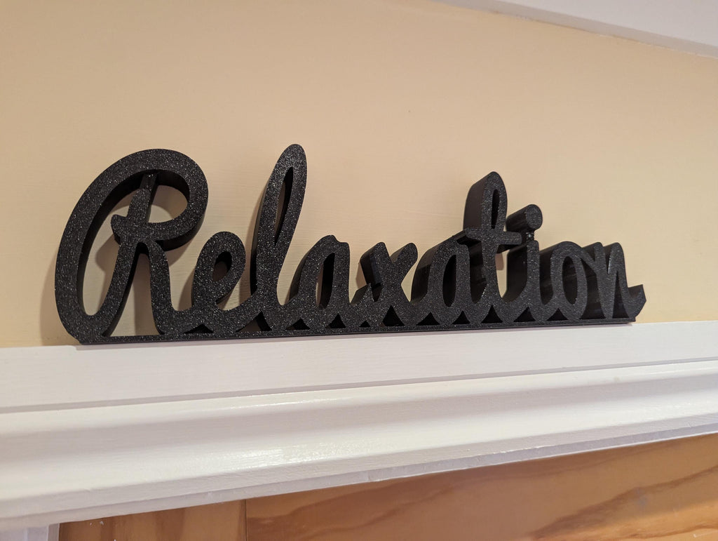 Relaxation Door Sign, Room Door Sign, Custom Door Sign, Door Topper, Home Decor, Spare Room Sign, Relaxation Door Frame Art, Relaxation Room