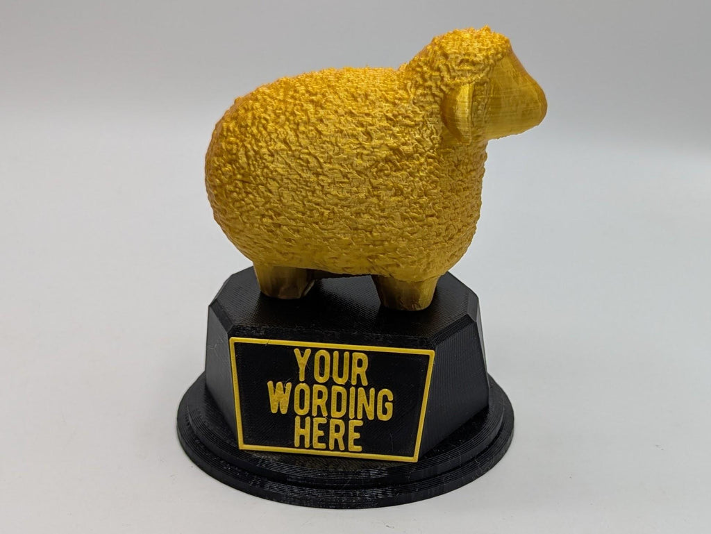 Personalised Sheep Trophy, Farmer Sheep Award, Gift for Sheep Lover, Custom Trophy Gift, Sheep Award Gift, Office Trophy, Animal Lover Award