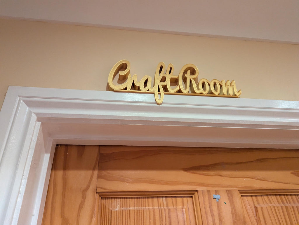 Craft Room Door Sign, Crafter Door Sign, Door Topper, Custom Door Sign, Above Door Sign, Quirky Sign, Sign For Crafters, Crafting Room Sign