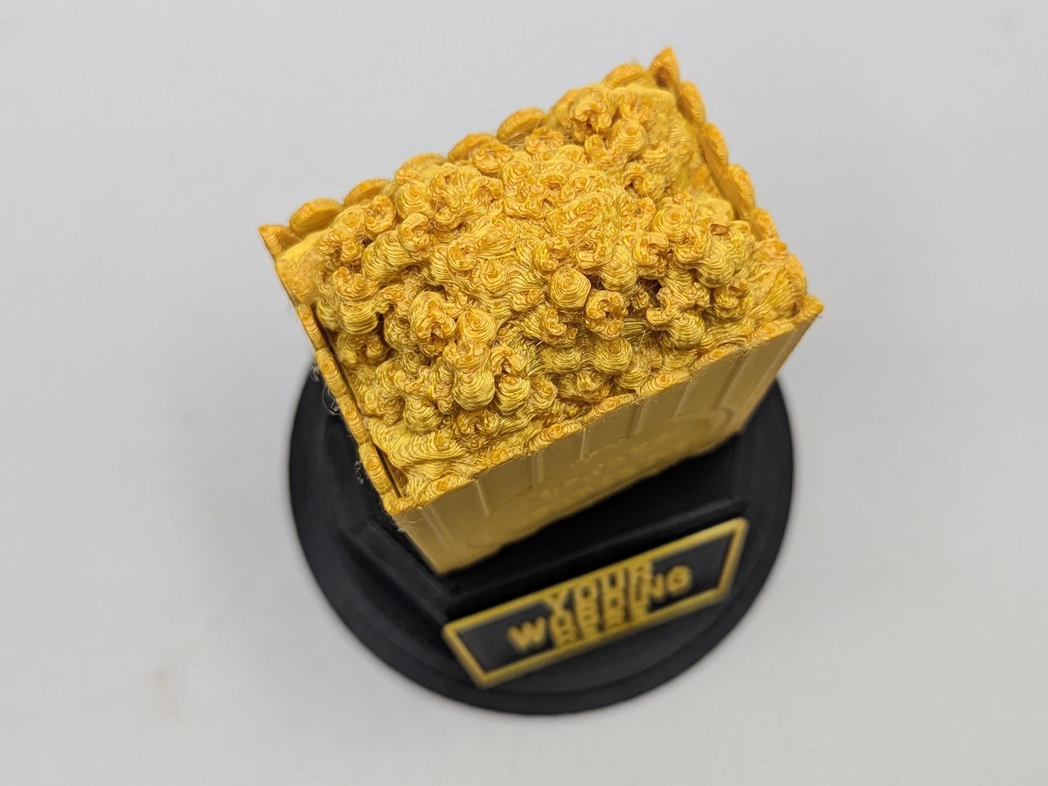 Personalised Popcorn Trophy, Cinema Trophy, Popcorn Lover Gift, Film Lover Award, Popcorn Award Trophy, Custom Popcorn Trophy, Popcorn Shape