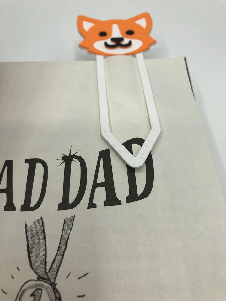 Fox Bookmark, Fox Lovers Gift, Stocking Filler Fox Bookmark, Reading Gift, Fox Page Marker, Fox Shape Gift, Wildlife Bookmark Gift, Reading