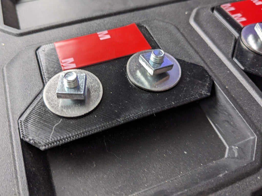 Universal Milwaukee Packout Top Mounting Cleats / Mount Feet Set + Hardware Kit / Milwaukee Packout Mounting / Milwaukee Packout Accessory