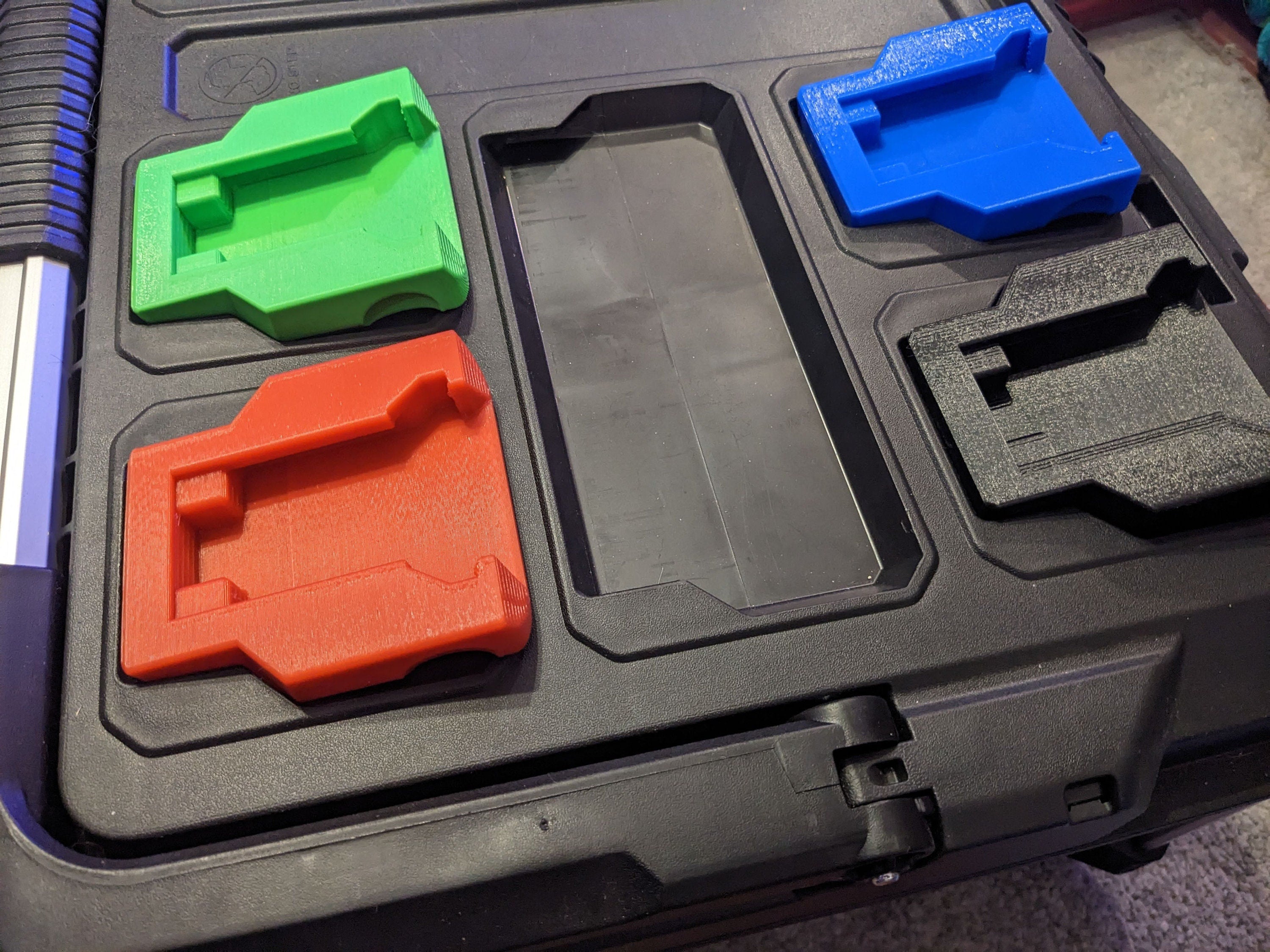 M18 Battery Top Case Mounts for Milwaukee Packout System / M18 Top Case Mounts / M18 Packout System Accessories / M18 Milwaukee Packout