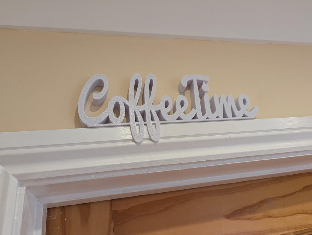 Coffee Time Door Sign, Coffee Lover Gift, Home Decor Sign, Lounge Door Sign, Custom Door Sign, Door Topper, Lounge Door Sign, Coffee Gift