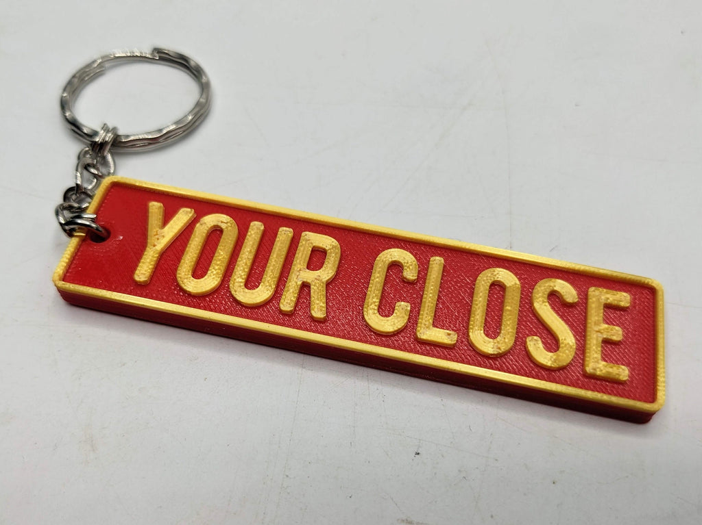 Personalised Street Sign Keyring / Street Road Name Keyring / Personalised Street Sign Keychain / Street Sign Bag Tag / Personalised Keyring