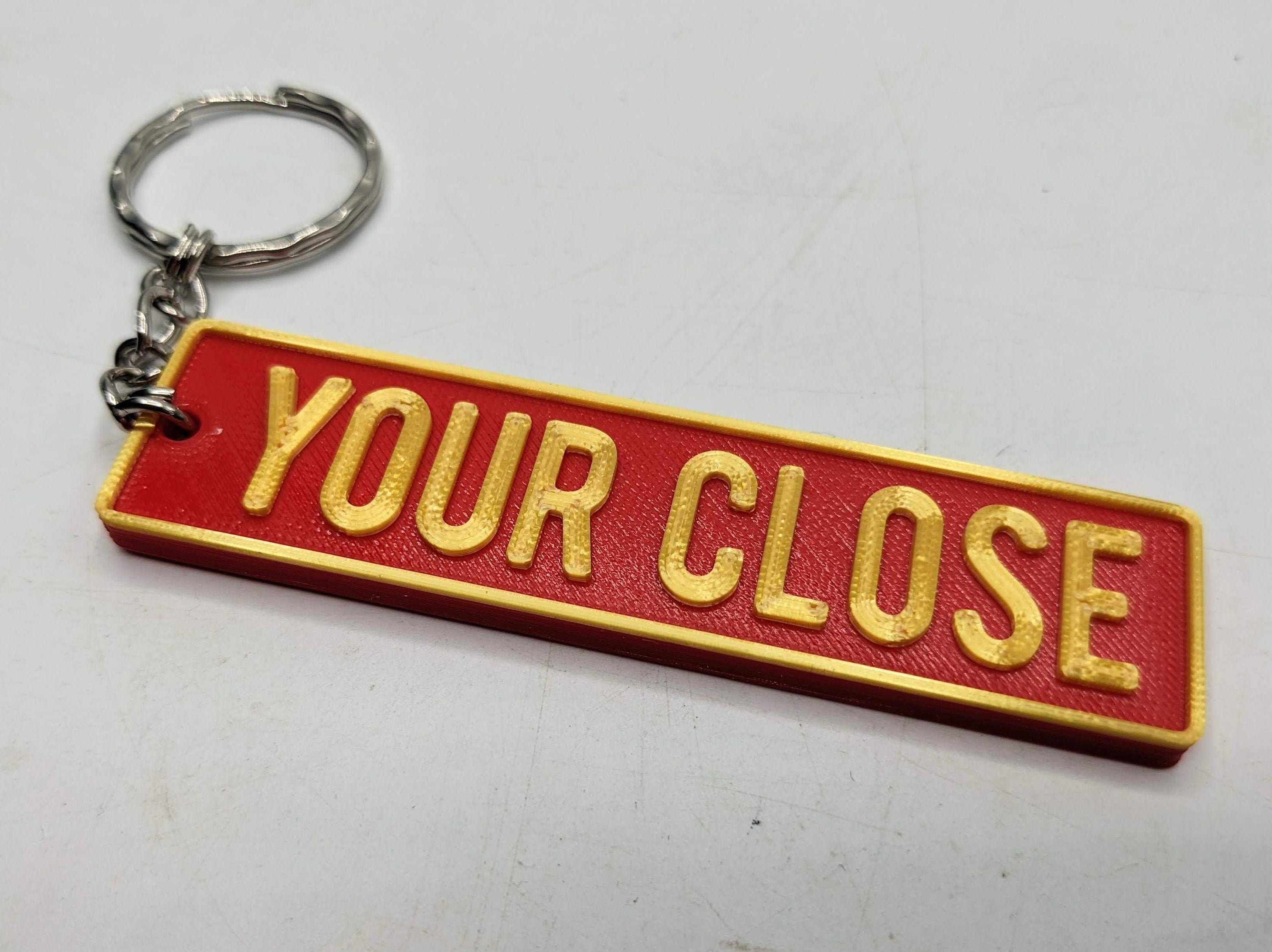 Personalised Street Sign Keyring / Street Road Name Keyring / Personalised Street Sign Keychain / Street Sign Bag Tag / Personalised Keyring