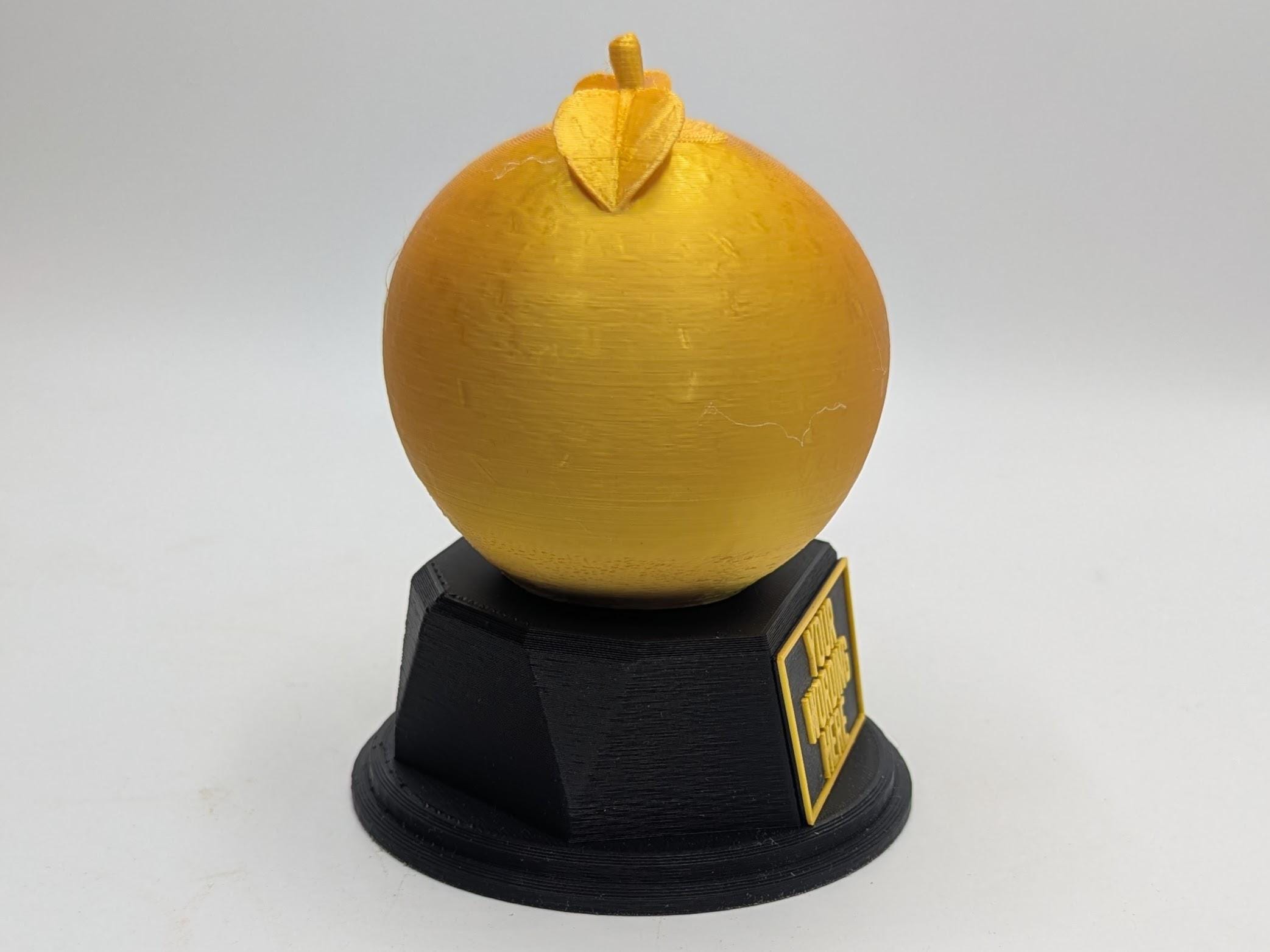 Personalised Peach Trophy, Peachy Bum Trophy, Peach Lover Gift, Fruit Lover Award, Peach Award Trophy, Custom Peach Trophy, Peach Shape Gift
