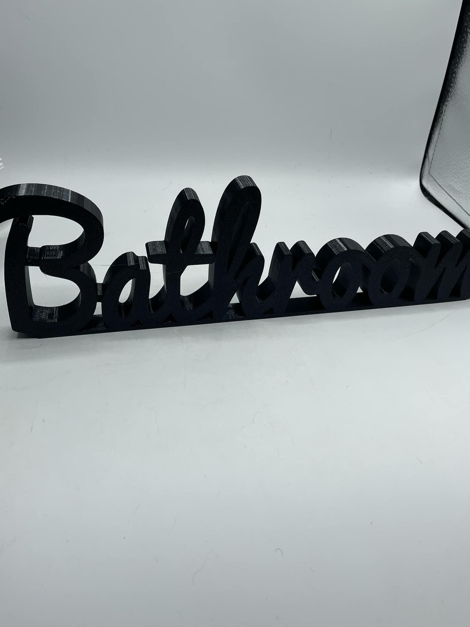 Bathroom Door Sign, Toilet Door Sign, Plaque for Toilet, Custom Door Sign, The Loo, Toilet Sign, Door Topper, Bathroom Sign, Above Door Sign