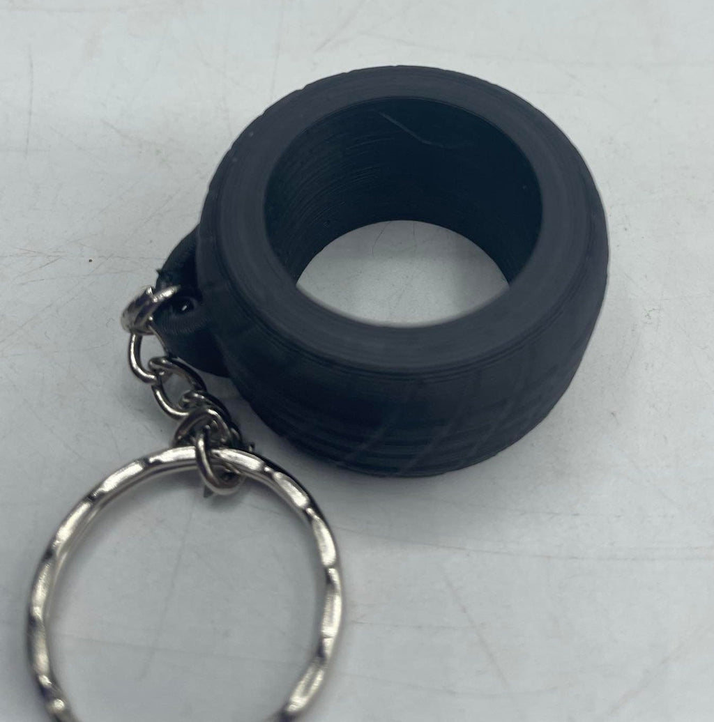 Tyre Shaped Keyring / Tyre Bag Tag / Tyre Keyring / Tyre Gift / Tyre Keyring Gift / Mechanic Gift / Racing Driver Gift / Racing Keyring