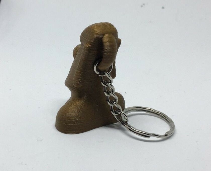 Moai Statue Head Keyring / Easter Island Keyring / Moai Shape Keyring / Statue Head Keyring / Statue Head Bag Tag / Moai Shape Bag Tag
