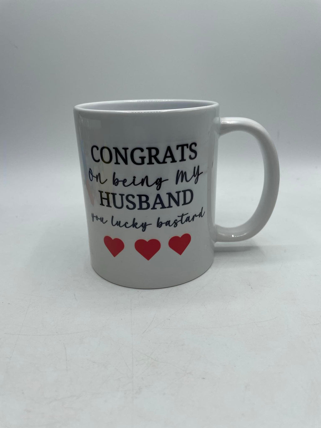 Congrats on being my Husband Mug / Valentines Mug / Funny Mug / Novelty Husband Mug / Relationship Gift / Male Relationship Gift / Mug Gift