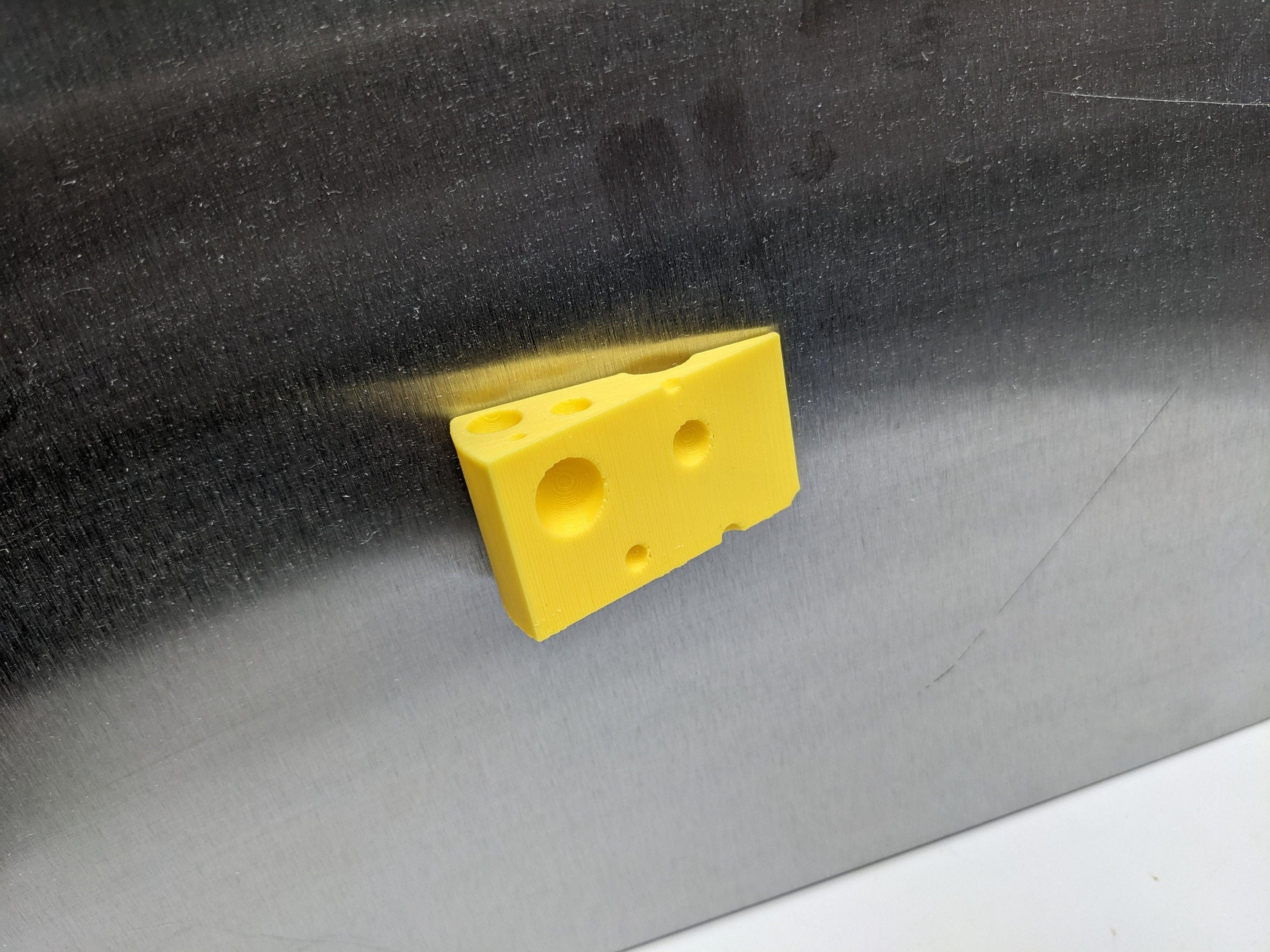 Swiss Cheese Style Magnet / Funny Novelty Magnet in the shape of Swiss Cheese/ Cheese Lovers Magnet / Magnet in the Shape of Cheese / Magnet