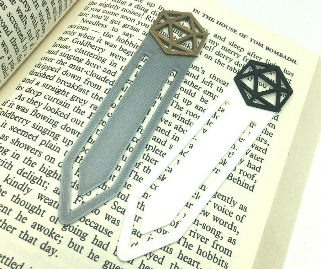 D20 Inspired Dice Bookmark / D+D Inspired Bookmark / Table Top Gaming Inspired game players / D&D Inspired / D20 Dice Inspired Bookmark