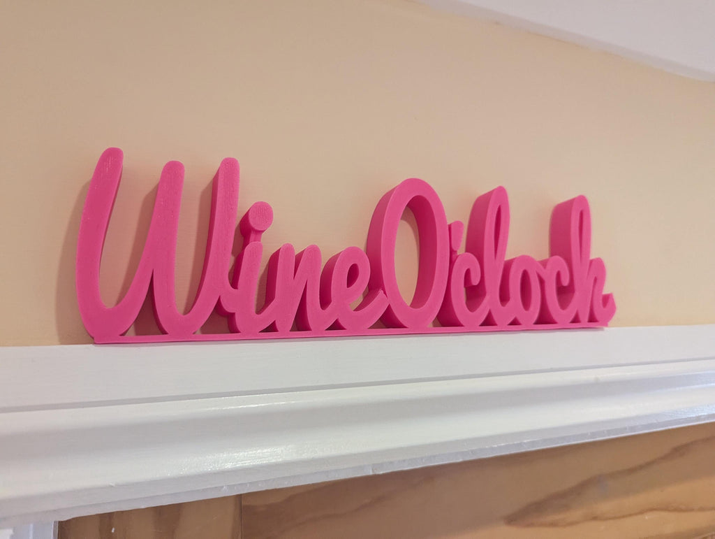 Wine O'Clock Door Sign, Wine Door Sign, Door Topper, Custom Door Sign, Wine Lover Sign, Above Door Sign, Quirky Door Sign, Fun Wine Bar Sign