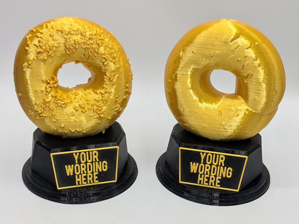 Personalised Bagel Trophy, Bagel Award, Gift for friend, Joke Award, Personalised Trophy Award, Joke Bagel Gift, Bagel Lover Award, Bagel