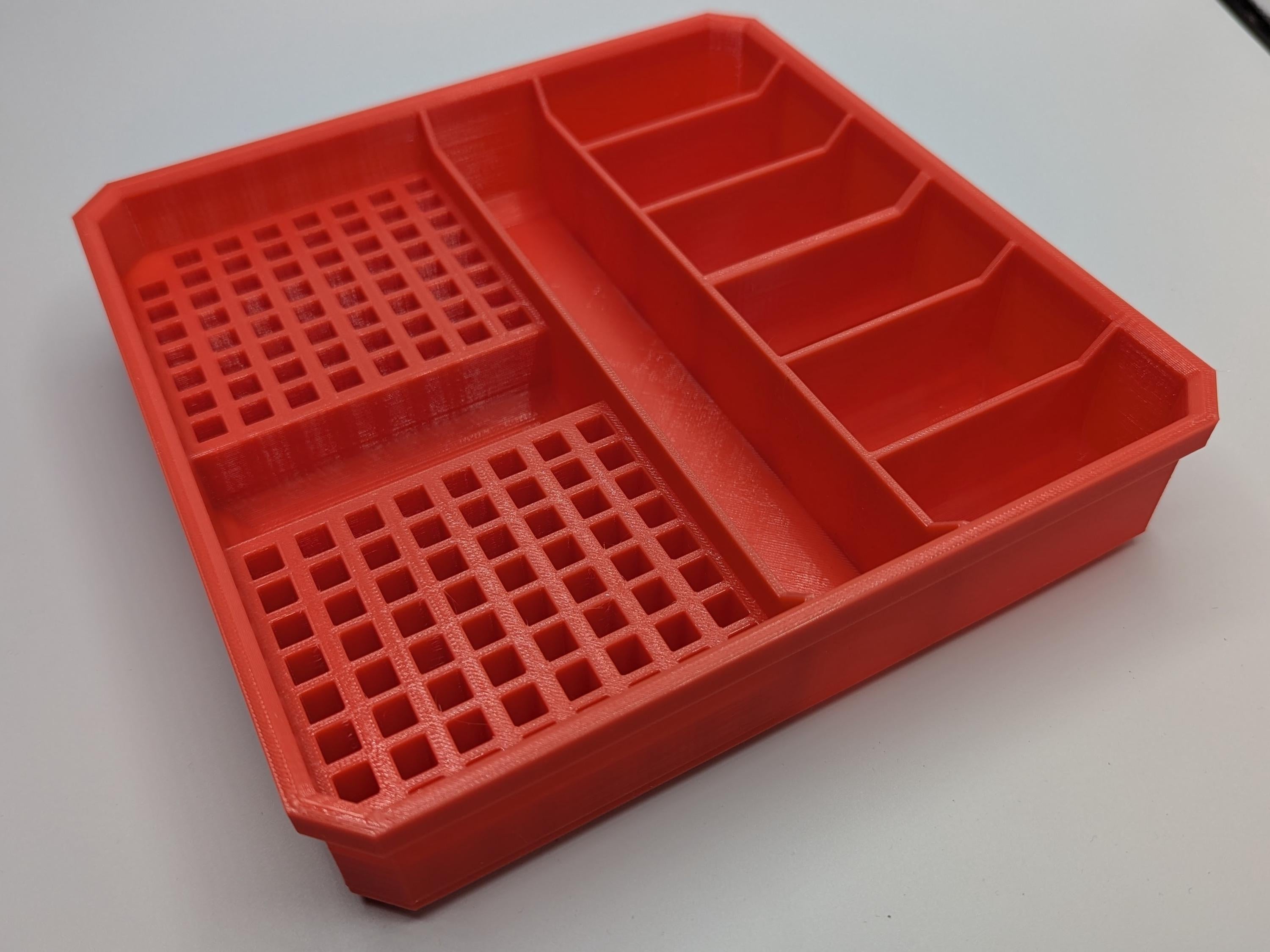 126 Hex Bit Holder and Extension Bit Organiser Insert for Milwaukee Packout Slim Low Profile Containers, Milwaukee Packout Storage Solution