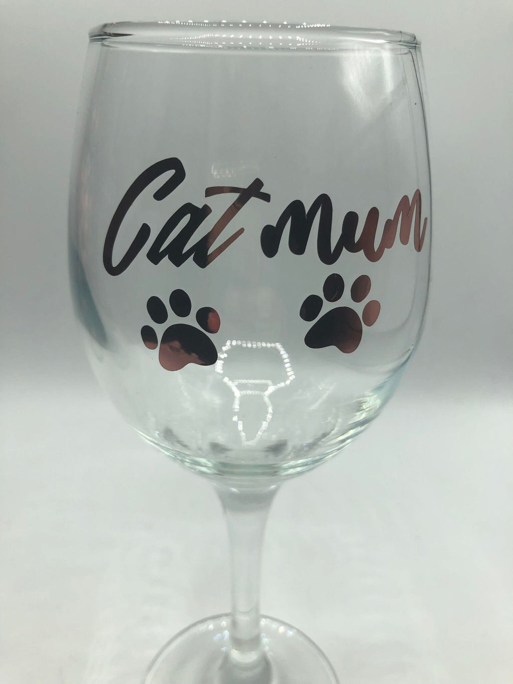 Cat Mum Glass / Cat Mum Gin/Wine/Latte/Prosecco Glass / Mother's Day Gift / Mum Gift / Cat Mam Glass / Christmas Gift / Cat Mum / Cat Mam