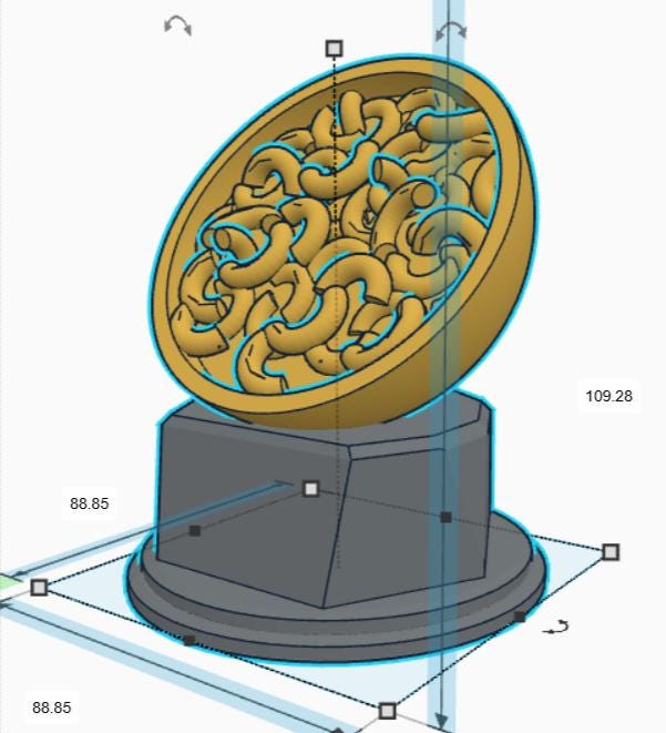 Personalised Mac & Cheese Trophy, Mac and Cheese Shape Gift, Mac and Cheese Award Gift, Pasta Lover Gift, Custom Award,  Mac Cheese Eater