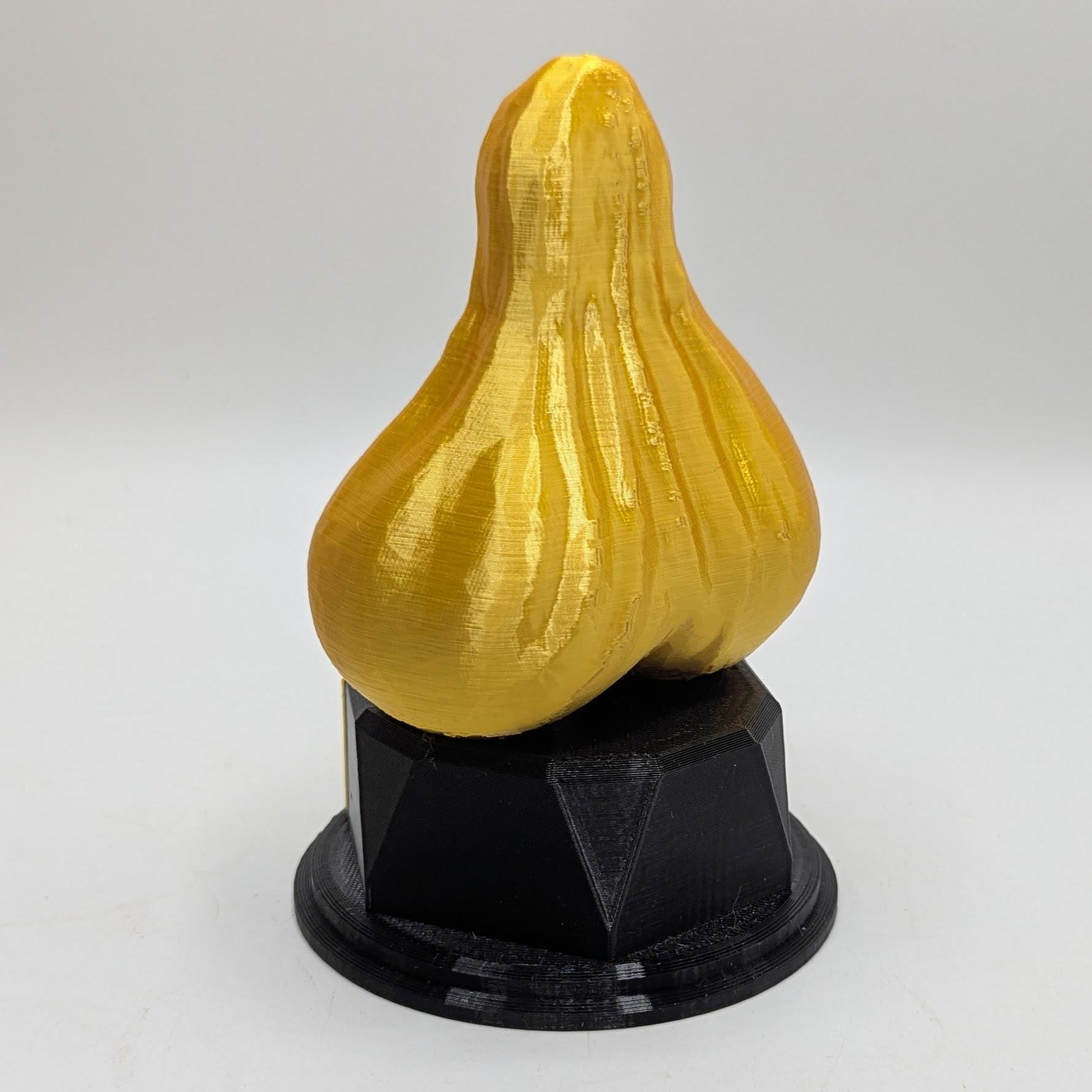 Personalised Ballsack Trophy, Ballsack Shape Gift, Ballbag Award Gift, Ballbag Joke Gift, Custom Trophy Award, Biggest Ballsack Award Gift