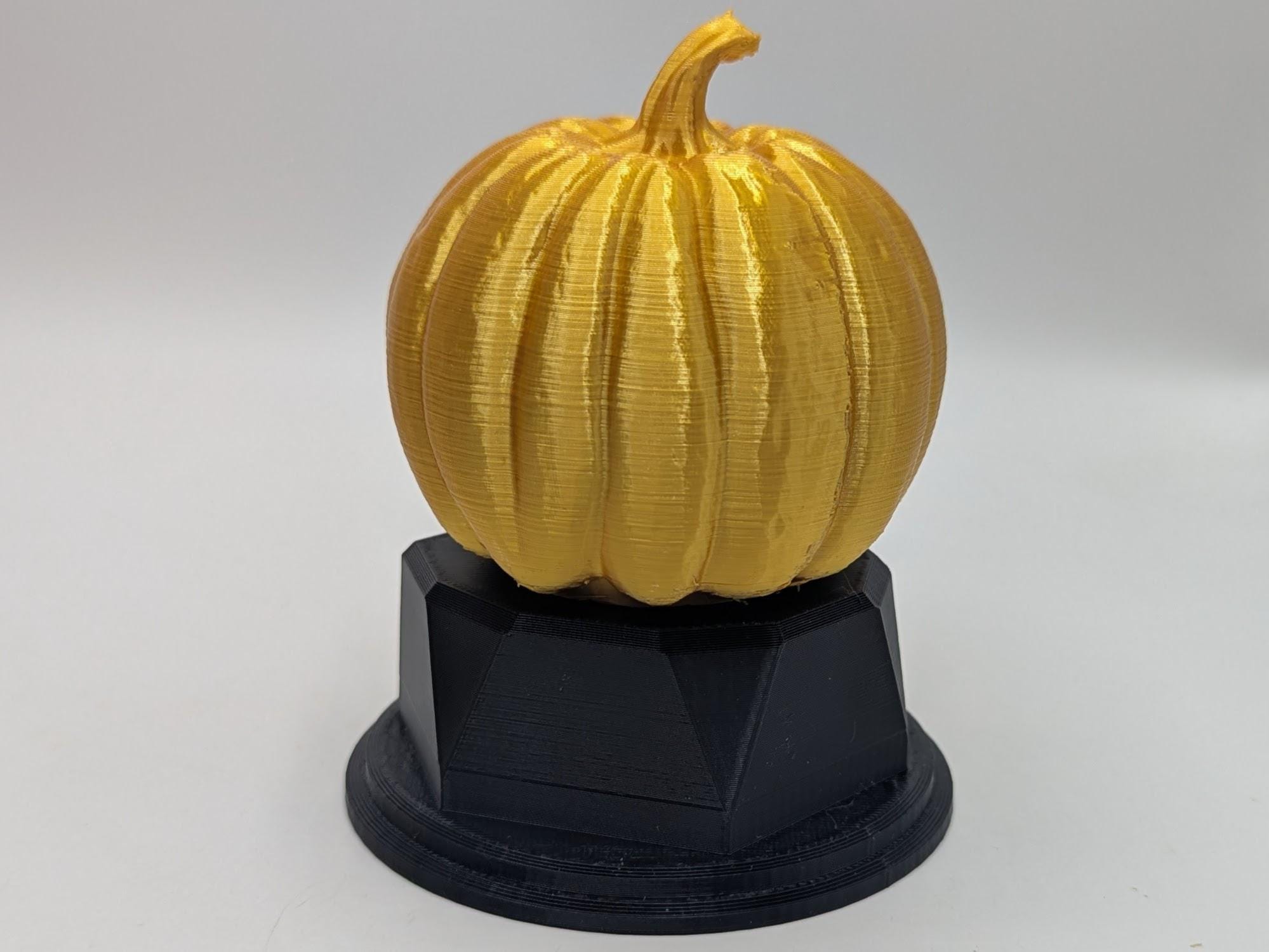 Personalised Carved Pumpkin Trophy, Halloween Award, Gift for friend, Joke Award, Personalised Pumpkin Trophy Award, Pumpkin Lover Gift
