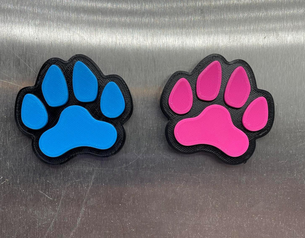 Paw Print Magnet, Dog Paw Magnet, Cat Paw Magnet, Cat Gift, Dog Gift, Puppy Gift, Kitten Gift, Dog Mum Gift, Dog Dad Gift, Office Magnet