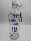 Personalised Light up Bottle, Milestone Birthday, 18th Birthday, 21st Birthday, 30th Birthday, 40th Birthday, 50th Birthday, Gift For Her