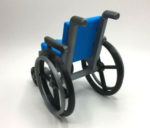 Mini Wheelchair Toy / Compatible with soft Doll Sized Toys / Doll Sized Wheelchair / Suitable for over 14 Years of Age / Wheelchair Display