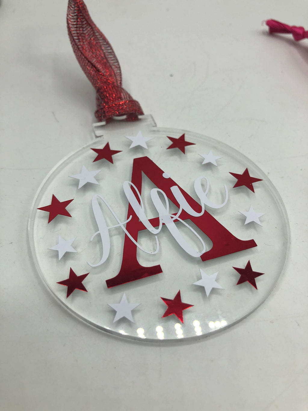 Personalised Christmas Monogram Bauble / Personalised Bauble / Tree Personalised Decoration / Name Bauble / Personalised Christmas Bauble