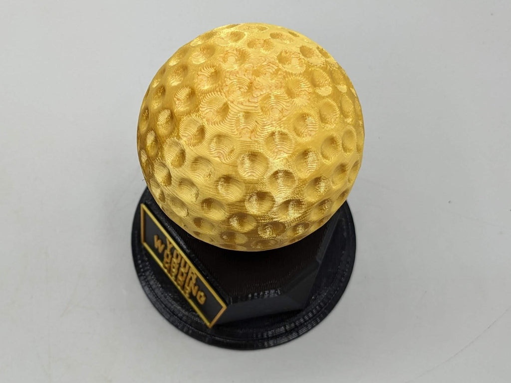 Personalised Golf Trophy, Golfing Fun Trophy, Hole in One, Golfer Gift, Golf Ball Trophy, Best Golfer Award, Golf Gift, Worst Golfer Award