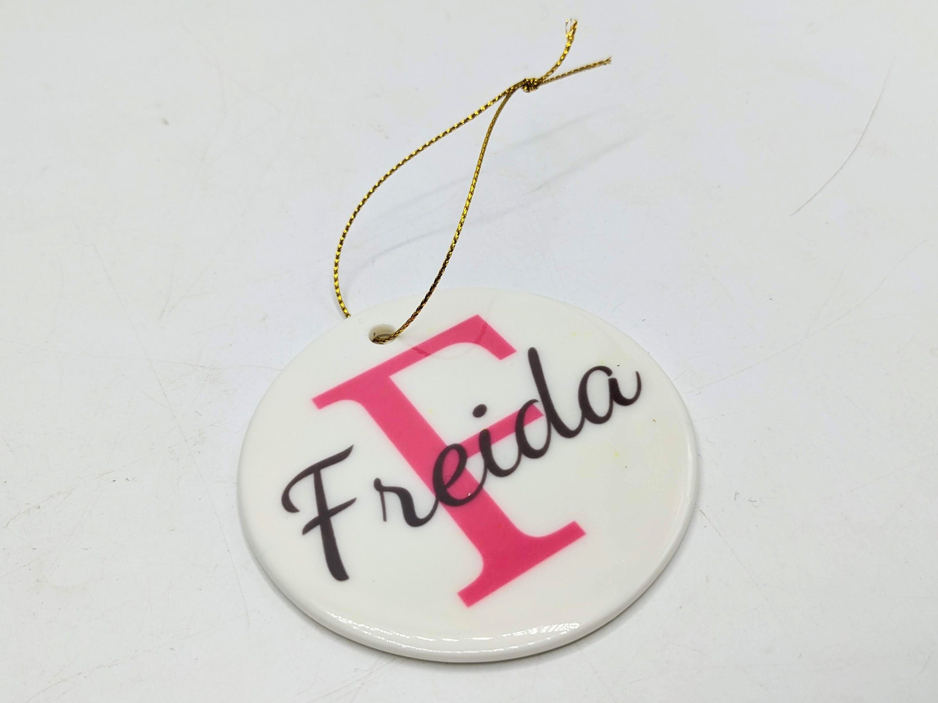 Personalised Ceramic Christmas Tree Ornament with Name / Personalised Bauble / Hanging Tree Decoration | Christmas Keepsake Gift / Bauble