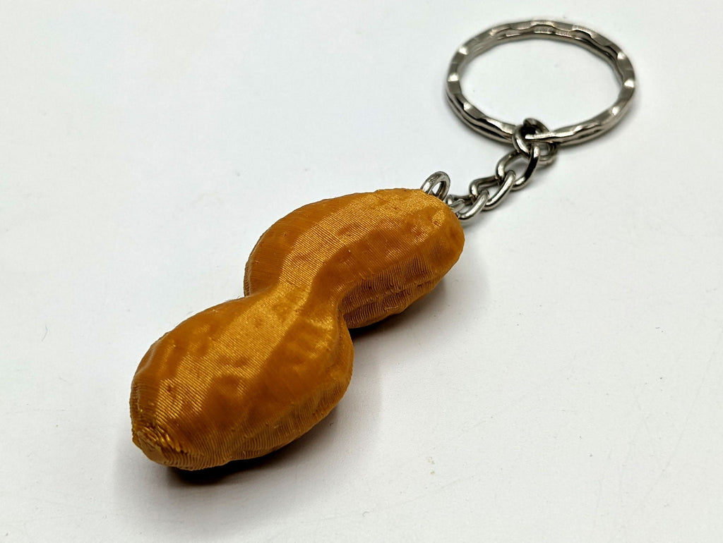 Peanut keyring - Little Peanut Bag Charm / Party Bag Filler / Novelty Peanut Keyring Gift / Peanut Bag Tag / Monkey Nut Keyring / Monkey Nut