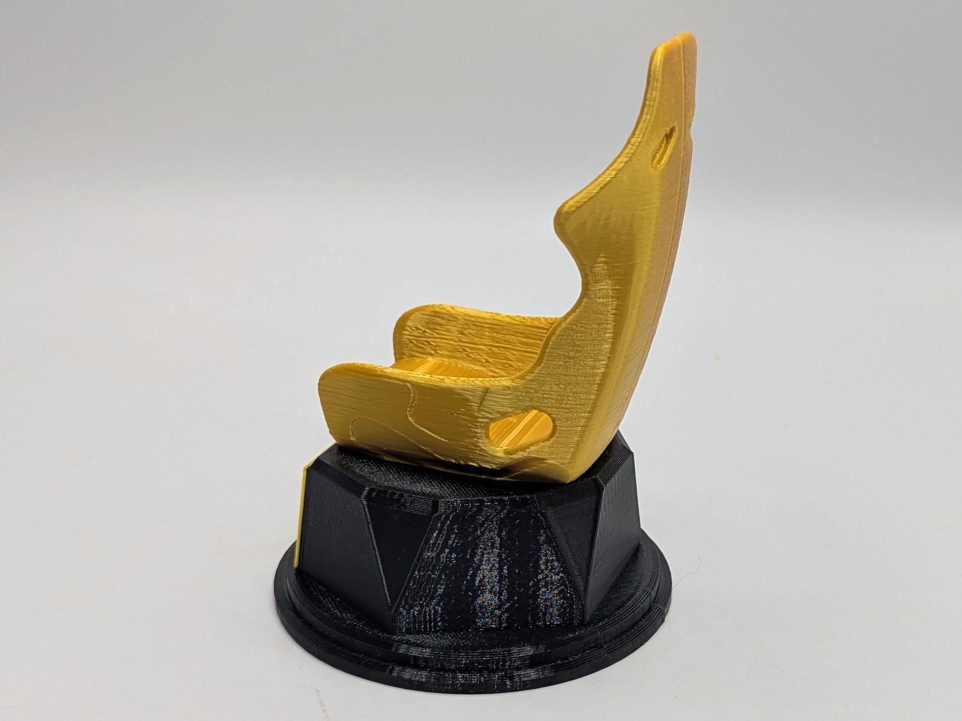 Personalised Racing Seat Trophy, Racing Award Trophy, Gift for Car Racer, Custom Trophy Gift, Stock Car Trophy, Racing Driver Trophy, Car